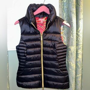Navy Lilly Pulitzer Down Puffer Vest size S